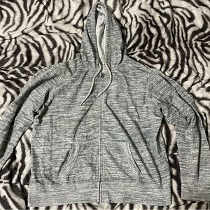 Gray Zip-Up Hoodie